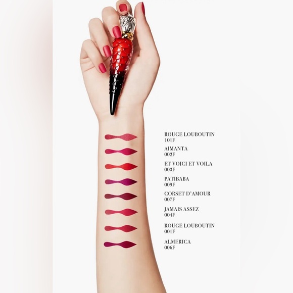 Christian Louboutin Rouge Louboutin Matte Fluid Lipstick Colour Corset D' Amour - Picture 9 of 12
